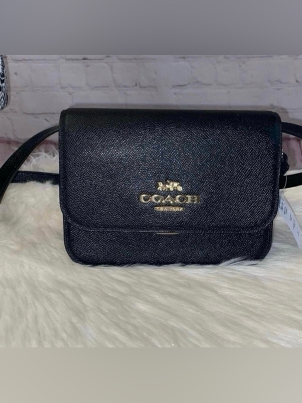 Coach Mini BRYNN Crossbody/LEOPARD Print Trifold Wallet 2pc Set - Picture 2 of 9